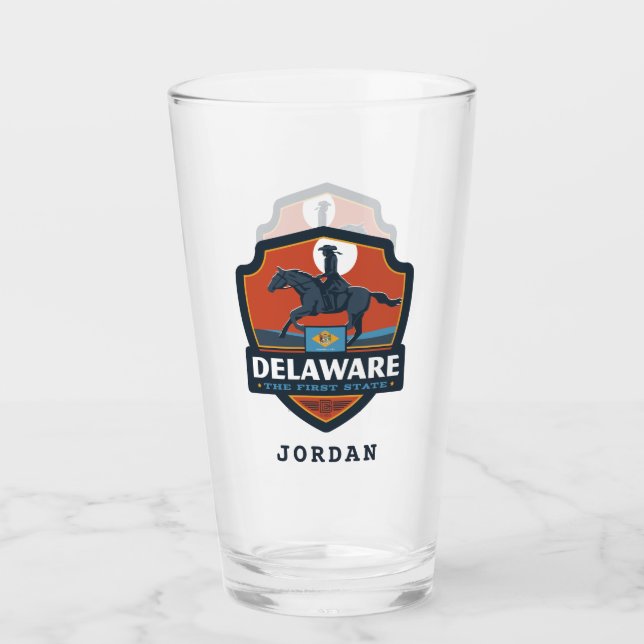 Copo De Pint Orgulho Estatal | Delaware (Frente)