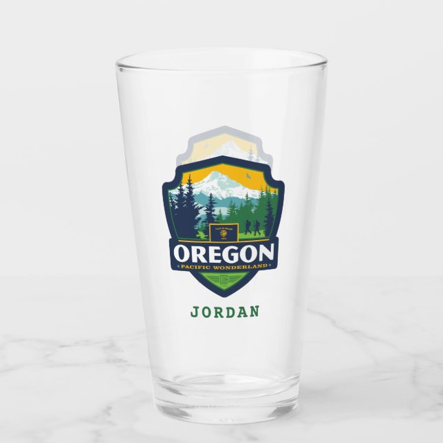Copo De Pint Orgulho Estatal | Oregon (Frente)