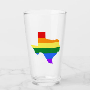 Copo De Pint Orgulho gay Texas Rainbow