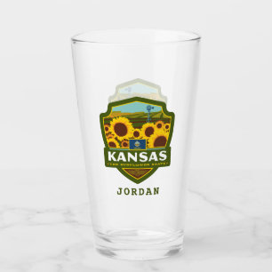 Copo De Pint Orgulho Kansas do estado