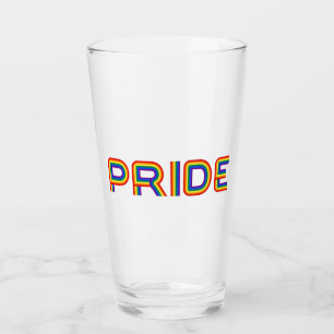 Copo De Pint Orgulho Letras arco-íris