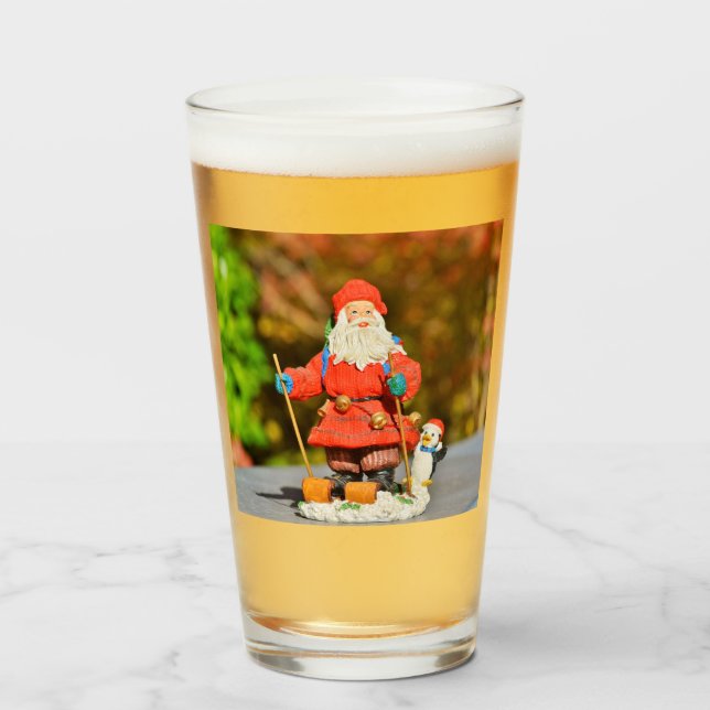 Copo De Pint ornamento do Papai Noel (Frente (Preenchido))