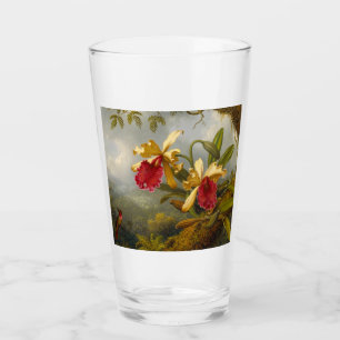 Copo De Pint Orquídeas e Hummingbird