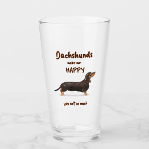 COPO DE PINT OS DACHSHUNDS FAZEM-ME FELIZ - VOCÊ NÃO TANTO