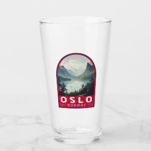 Copo De Pint Oslo Norway Viagem Art Vintage