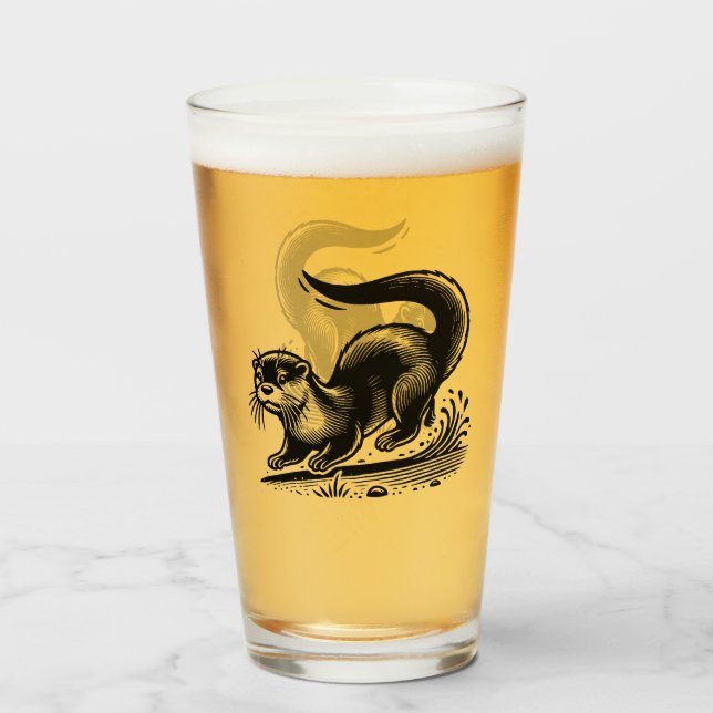 Copo De Pint Otter (Frente (Preenchido))
