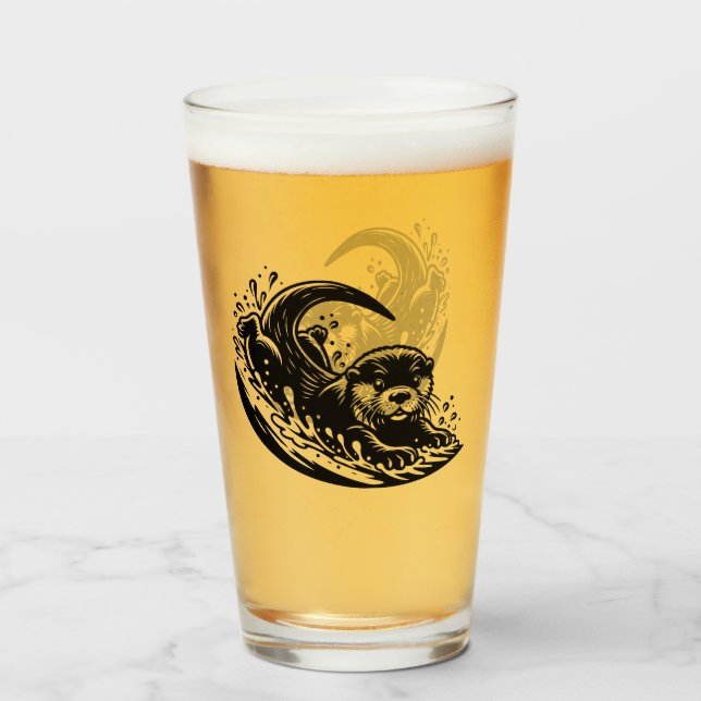 Copo De Pint Otter (Frente (Preenchido))