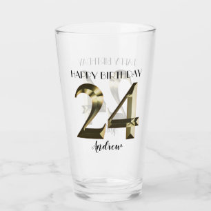 Copo De Pint Ouro metálico, 24 anos