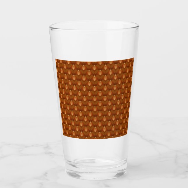 Copo De Pint Padrão Boho Retro no Estilo dos Anos 70 (Frente)