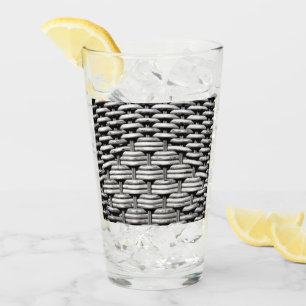 Copo De Pint Padrão de Cinza e Na moda