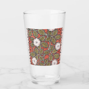 Copo De Pint Padrão de Flor de Ilustração de Rosa