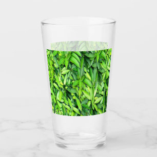 Copo De Pint Padrão de Folhas Verde Lush - Botânica da Natureza