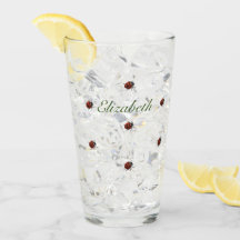 Padrão de Ladybug bonito com o nome