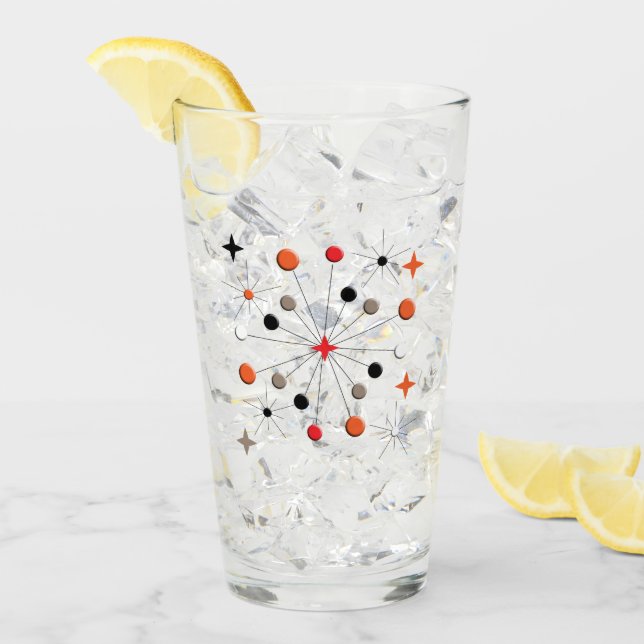 Copo De Pint Padrão de Meio século Moderno do Impulso Atômico R (Gelo frontal)