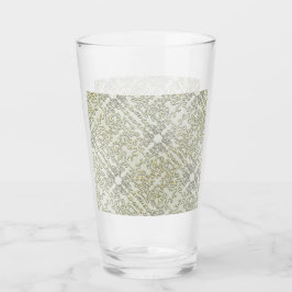Copo De Pint Padrão de Rabisco Elegante em Ouro & Prata