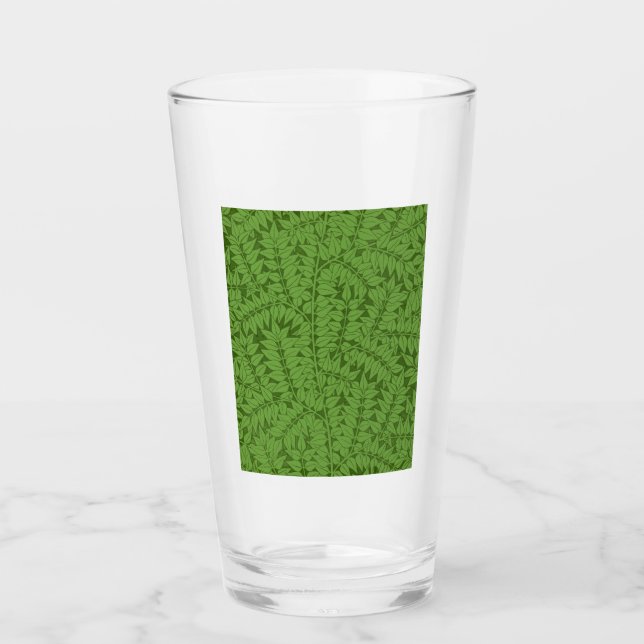 Copo De Pint Padrão de Ramificação Verde (Arte Selvagem) (Willi (Frente)