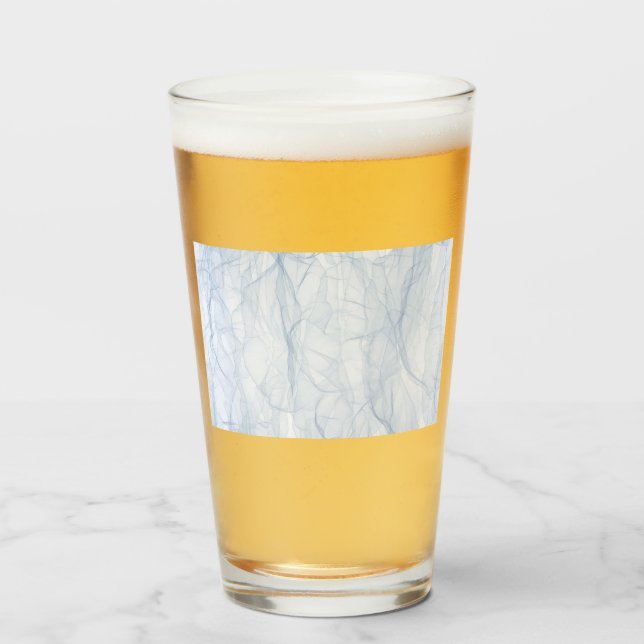 Copo De Pint Padrão de Sombra Azul (Frente (Preenchido))