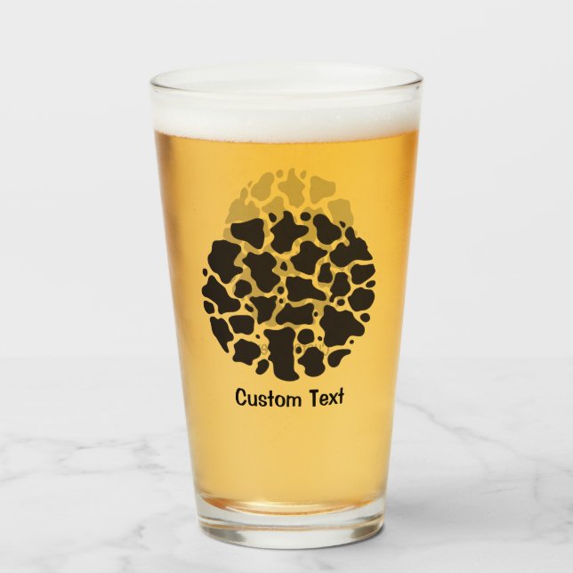 Copo De Pint Padrão de Vaca (Frente (Preenchido))