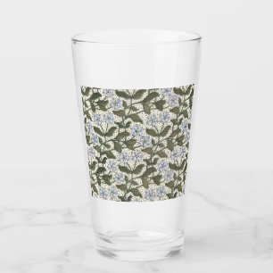 Copo De Pint Padrão de Vieira Azul do Periwinkle Vinca