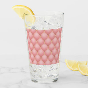 Copo De Pint Padrão Dourado de Diamante Tufado de Rosa Rosa Ros