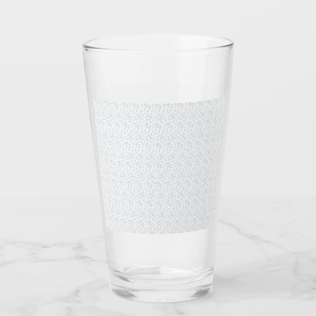 Copo De Pint Padrão Geométrico de Inverno Personalizado (Frente)