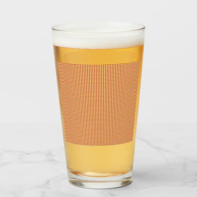 Copo De Pint Padrão Geométrico Moderno de Aniversário (Frente (Preenchido))