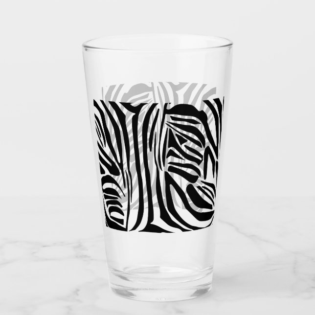 Copo De Pint Padrão zebra (Frente)