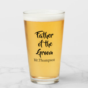 Copo De Pint Padre do Casamento Personalizado do Casamento de N