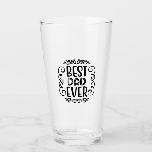 Copo De Pint Padre Gift Melhor Pai Nunca (Frente)