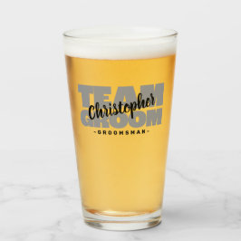 Copo De Pint Padrinho de casamento de solteiro do grupo Cinza p