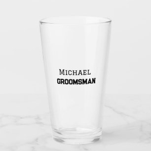 Copo De Pint Padrinho de casamento simples, adicionar nome míni