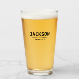 Copo De Pint Padrinhos de casamento Personalizados de Nome Simp