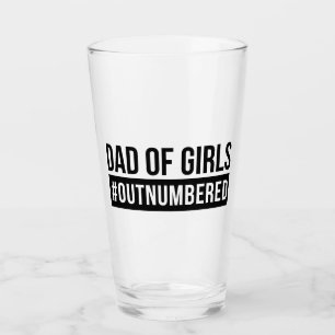 Copo De Pint Pai de Meninas #Em Número