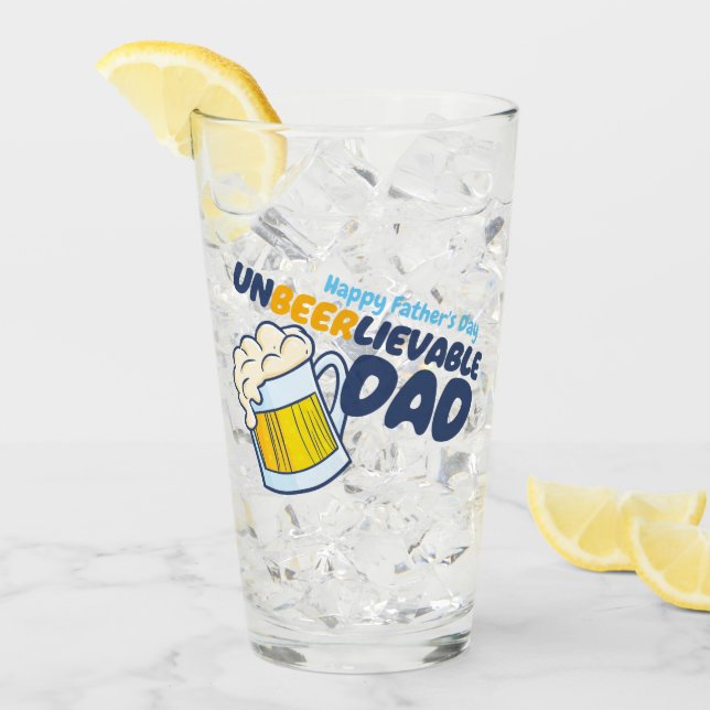 Copo De Pint Pai Incrível e Engraçado Personalizado (Gelo frontal)