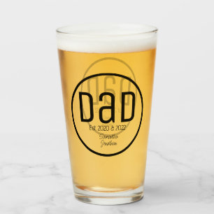 Copo De Pint Pai Moderno Estabeleceu Nomes Simples de Crianças