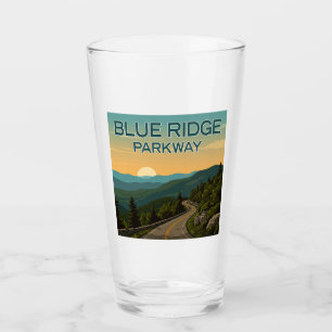 Copo De Pint Paisagem de Pista Azul