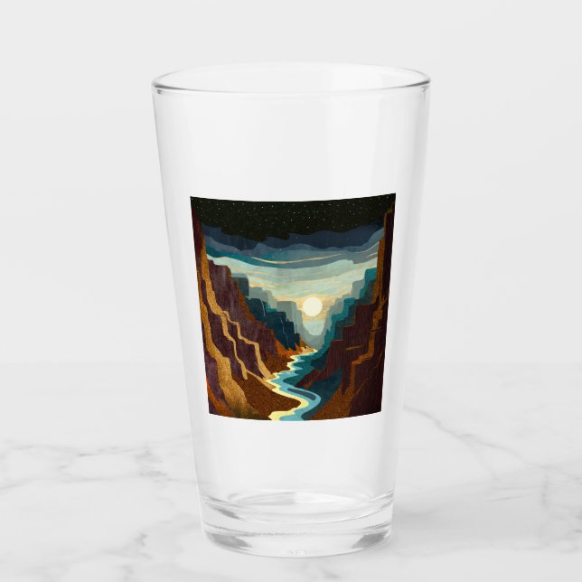 Copo De Pint Paisagem Sunset Canyon (Frente)