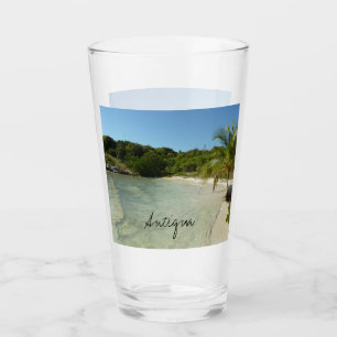 Copo De Pint Paisagem tropical bonita de antiguan Beach