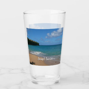 Copo De Pint Paisagem tropical de férias na praia do santo Lúci