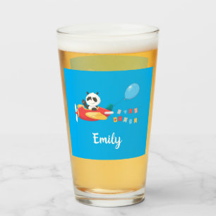 Copo De Pint Panda Voadora Bela Personalizada
