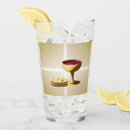 Copo De Pint Pão sem fermento e vinho A última Páscoa de jantar