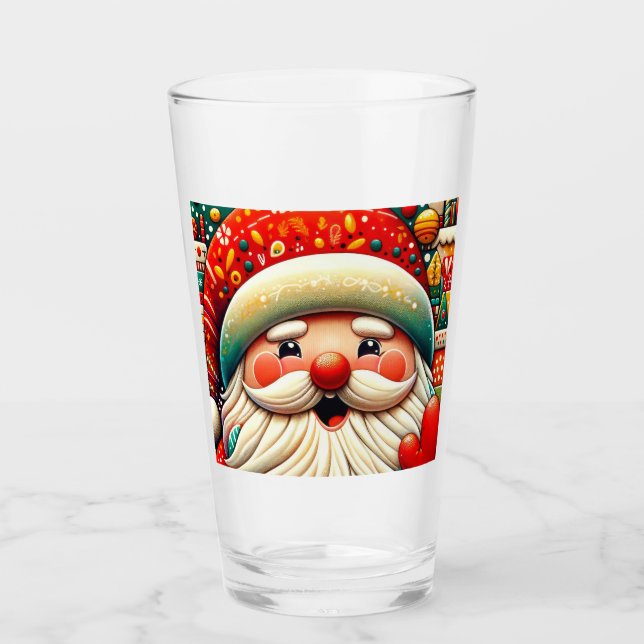 Copo De Pint Papai Noel Baba Weihnachtsmann Saint Nicholas Kris (Frente)