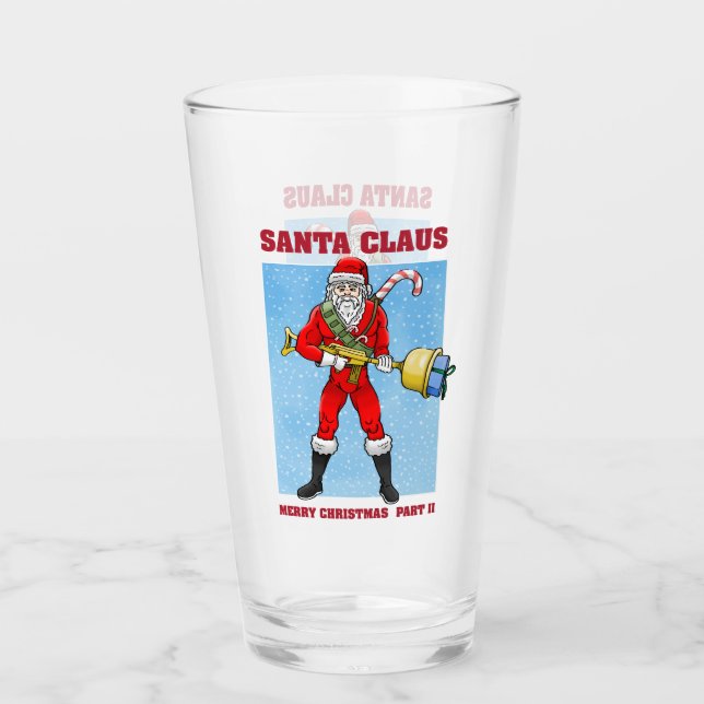 Copo De Pint Papai Noel está pronto para o Natal (Frente)