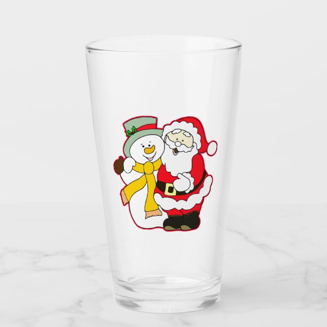Copo De Pint PAPAIS NOEIS COM GELO NO NATAL. Hei! Hei! Hei! (Frente)