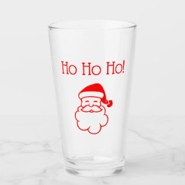 Copo De Pint Papais noeis De Natal Ho, Ho, Ho! Vermelha