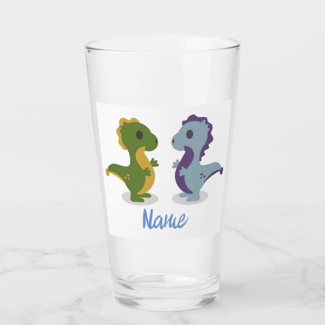 Copo De Pint Par de Dinossauro Cólvora Troço_Trova (Frente)