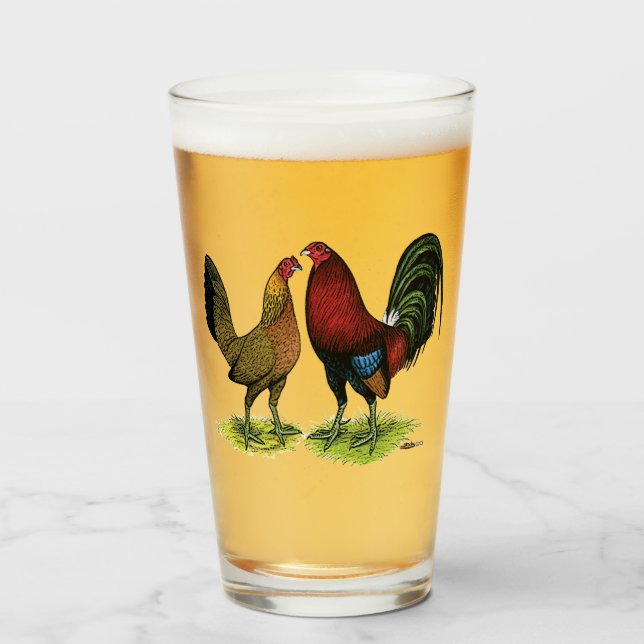 Copo De Pint Par Gamefowl (Frente (Preenchido))