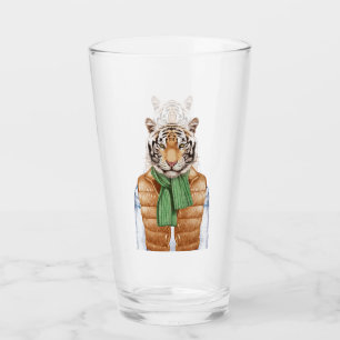 Copo De Pint Para baixo tigre da veste