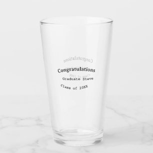 Copo De Pint Parabéns graduado nome turma de 20XX tipo w