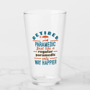 Copo De Pint Paramédico aposentado EMT Retirement Engraçado Hap